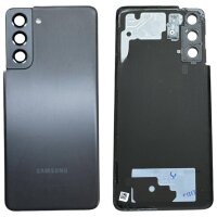 Original Samsung Galaxy S21 Akkudeckel Rückseite Ersatzteil Backcover – SM-G991B Grade B Phantom Grey - Schwarz